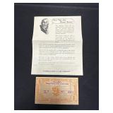 1938 Wooden Nickel, Knoxville Sesqui-Centennial