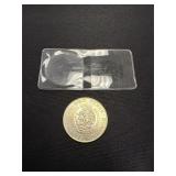 1960 Mexican Silver Coin with Case