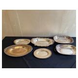Assortment of Silver-Plated Trays