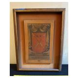Framed Antique Coat of Arms Print