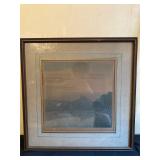 Marche Secco Artwork by R.F. Simon in Wooden Frame