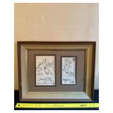 Abstract Artwork on Paper w Signature