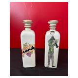 Set of Ceramic Whiskey Decanters