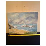 Seascape Oil Painting Signed by P. Snider