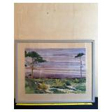 Watercolor ï¿½Full Moon Over Hourï¿½ by Bill Nelson