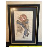 Artwork Depicting Bird Figure w Artist Signature