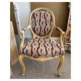 French-Style Upholstered Armchair