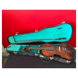 Violin with Aubert Bridge and Carrying Case
