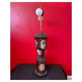 Vintage Trophy-Shaped Lamp with Symbols