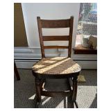 Wooden Childrenï¿½s Rocking Chair with Woven Seat