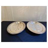 1 Pilgrim Silver Meat Tray & Academy Silver Tray