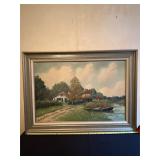 Framed Landscape Painting by Giovanni