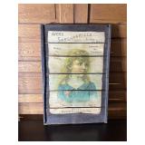 Ayerï¿½s Sarsaparilla Wooden Advertising Sign