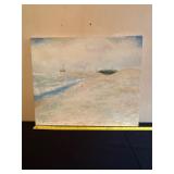 Beach Scene Oil Painting on Canvas