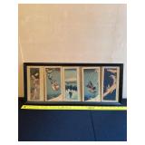 Framed Japanese Woodblock Print Panel Set