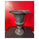 Black Pedestal-Style Planter