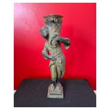 Bronze Figural Candle Holder