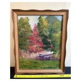 Painting ï¿½Summerï¿½s Endï¿½ by H. Vosmeier, 1974