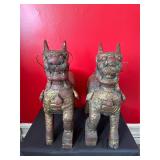 Pair of Chinese Feng Shui Foo Dogs