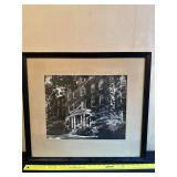 Black-and-White Artwork with Artist Signature