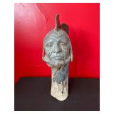 Ceramic Bust of Indigenous Man