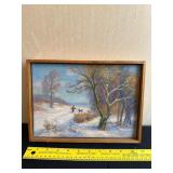 Early Snow Oil Painting by Rimma Tikhonova