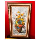 Floral Oil Painting Signed By Artist