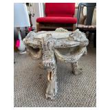 Concrete Planter Stand With Ornate Detailing