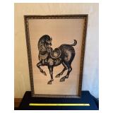 Framed Horse Artwork by Van Amstel Co
