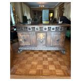 Hastings Walnut Sideboard with Ornamental Details