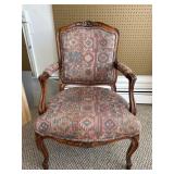 Henredon Upholstered Accent Chair with Wood Frame