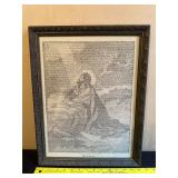 Framed Artwork Depicting Jesus Christ