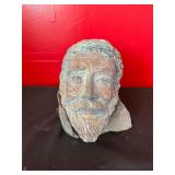 Clay Sculpture of Bearded Man