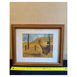 Artwork With Artist Signature and Wildlife Theme