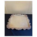Leonard Silver Plated Square Serving Tray