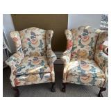 Dunbar Set of Two Upholstered Wingback Chairs