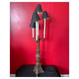 Bronze Candelabra Lamp With Four Lights