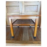 Dunbar Furniture Walnut Side Table with Shelf