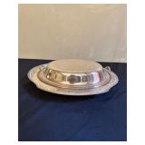 Silver-Plated Serving Dish with Lid