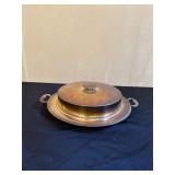 Lidded Silver Serving Dish with Handles