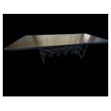 Dunbar Black & Gold Table with Folding Sides