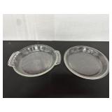 Set of Two Anchor Ovenware Glass Baking Plates