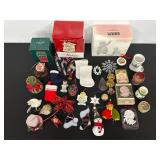 Assorted Christmas Ornaments and Decorations Lot