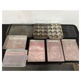 Assorted Bakeware Including Muffin Tins & Sheets