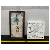 Framed Faith Decor and Table Quote Sign