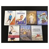 Lot of 7 DVDs on Fitness, Travel, and Religion