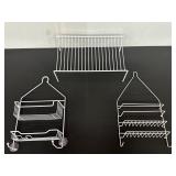 White Metal Kitchen & Bathroom Shelf Organizers