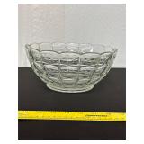 Pressed Glass Bowl with Scalloped Edge
