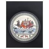 Greek Ceramic Plate with Mythological Design