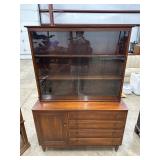 Willett Cherry Two-Piece Display Cabinet
